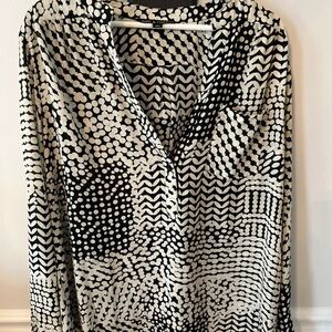 Zac & Rachel Monochrome Patterned Blouse